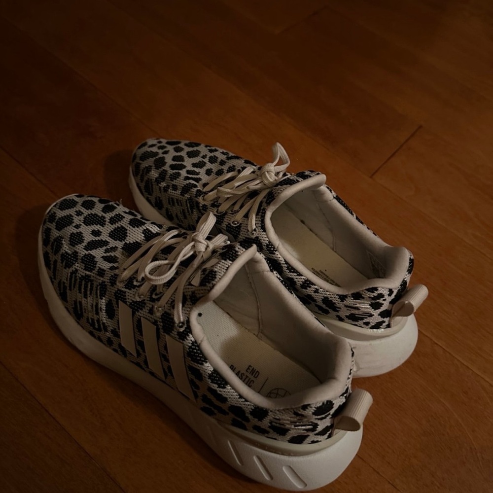 Adidas Kids' Black and White Patterned Sneakers